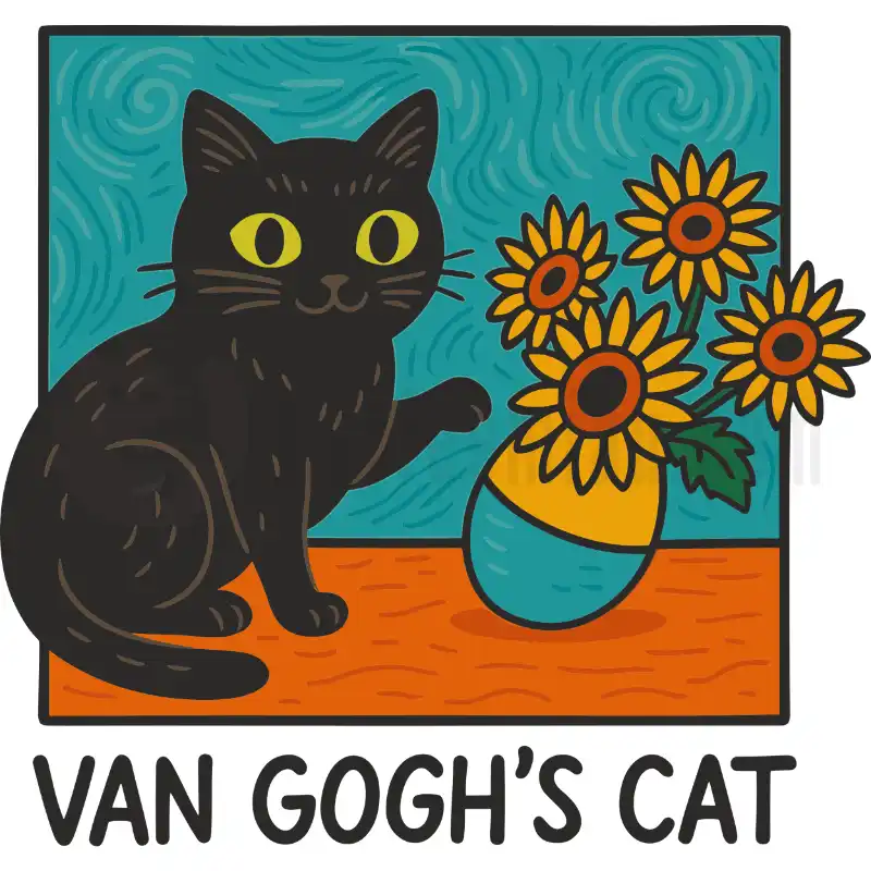 Design Vorschau Van Goghs Cat