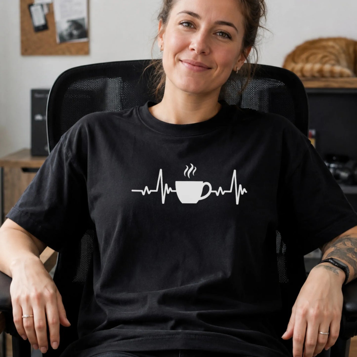 Kaffee Herzschlag - T-Shirt