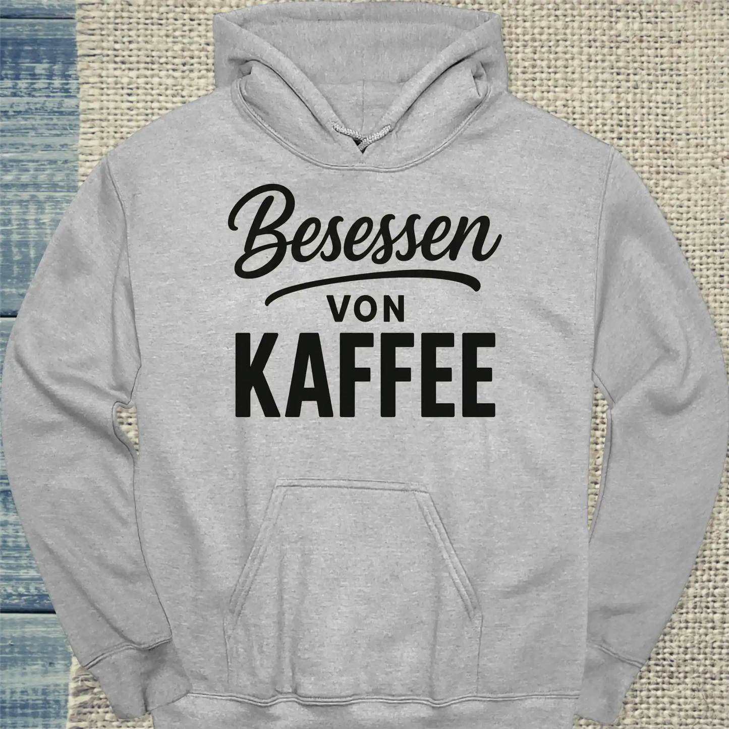 Hoodie - Besessen von Kaffee - Unisex - Kaffee Grau