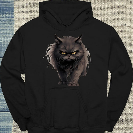 Hoodie - Böse Katze - Unisex - Katze, Black Edition Schwarz