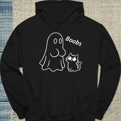 Hoodie - Boobs - Unisex - Katze, Halloween Schwarz