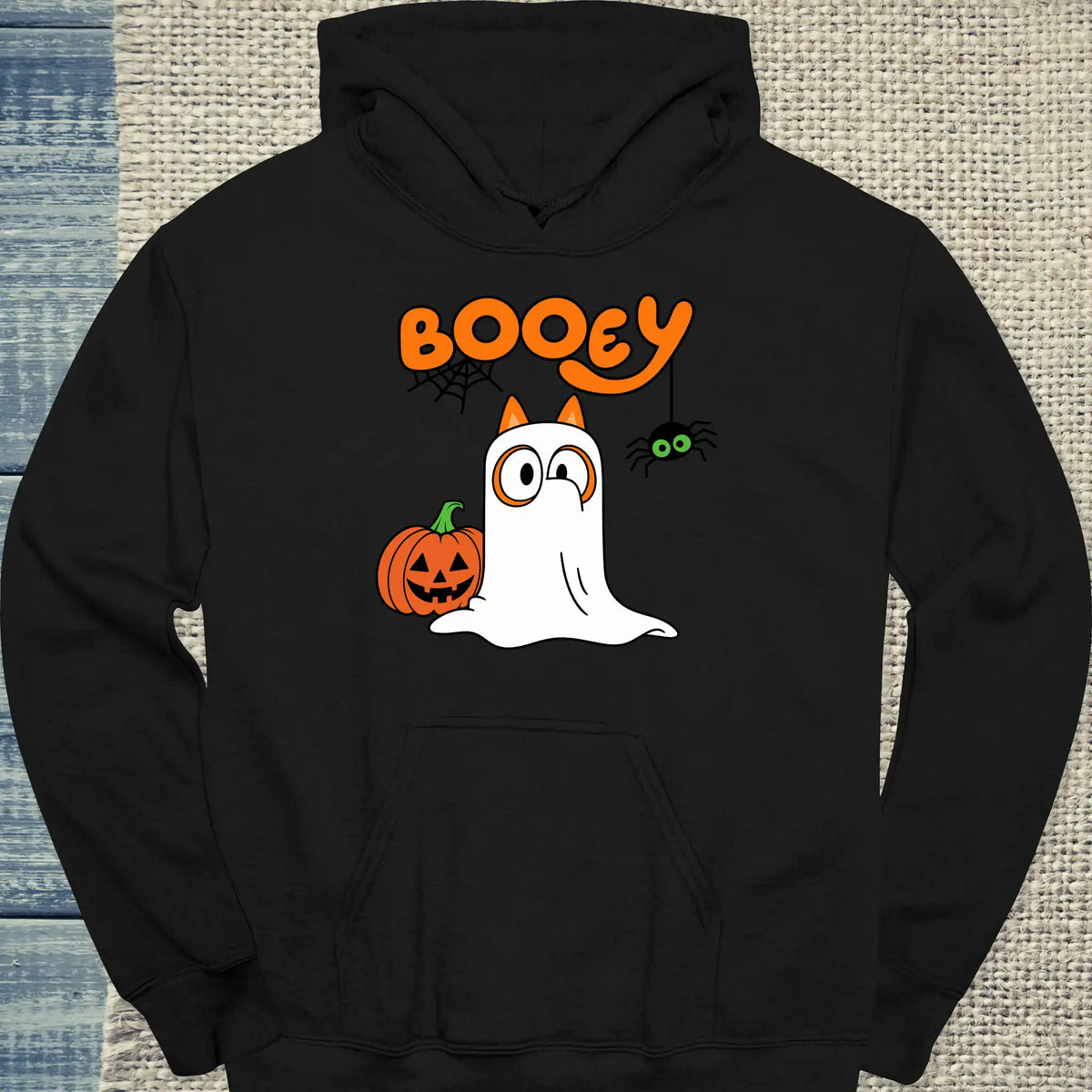Hoodie - Booey - Unisex - Katze Schwarz