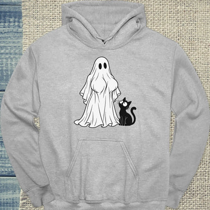 Hoodie - Boomerwooki - Unisex - Katze, Halloween Grau