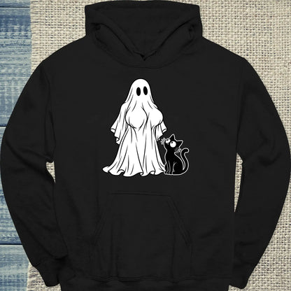 Hoodie - Boomerwooki - Unisex - Katze, Halloween Schwarz