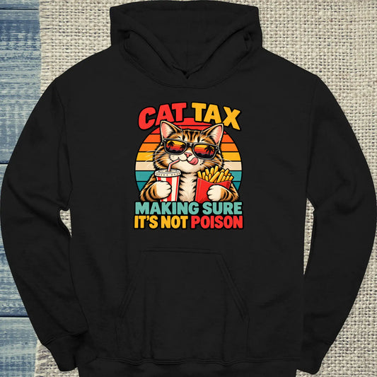 Hoodie - Cat Tax - Unisex - Katze Schwarz
