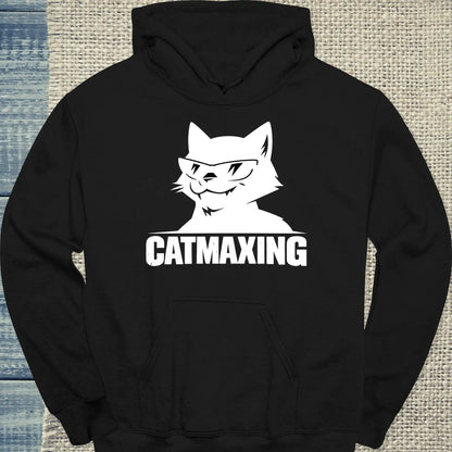 Hoodie - CatMaxing - Unisex - Katze, Cat Guy Schwarz
