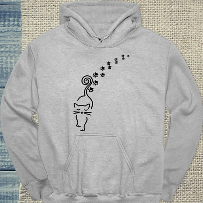 Hoodie - Catwalk - Unisex - Katze Grau