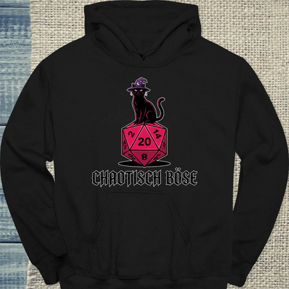 Hoodie - Chaotisch Böse - Unisex - Katze Schwarz