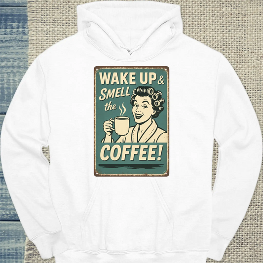 Hoodie - Coffee - You can sleep when you're dead - Unisex - Kaffee, Retro Weiß