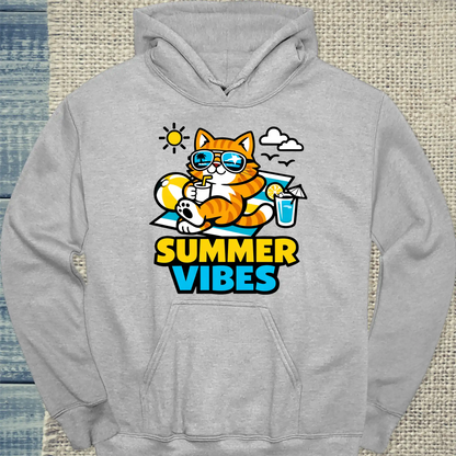 Hoodie - Cool Summer Vibes - Unisex - Katze, Sommer