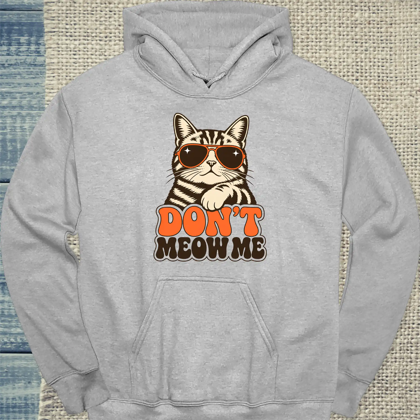 Hoodie - Don’t meow me - Unisex - Katze Grau