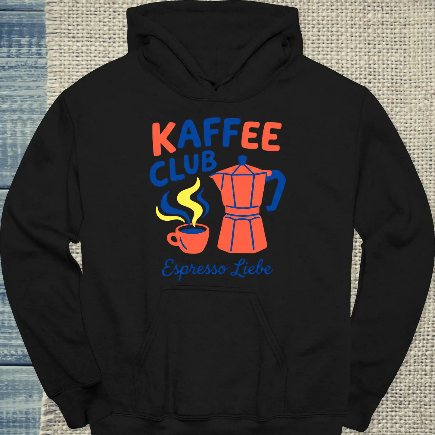 Hoodie - Espresso Liebe - Unisex - Kaffee Schwarz
