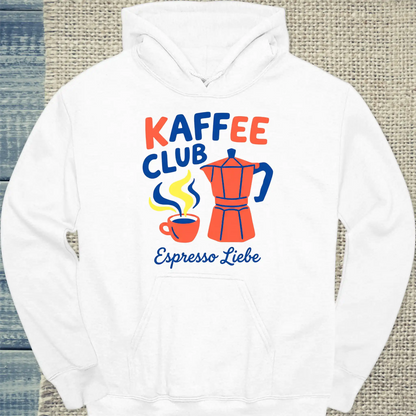 Hoodie - Espresso Liebe - Unisex - Kaffee Weiß