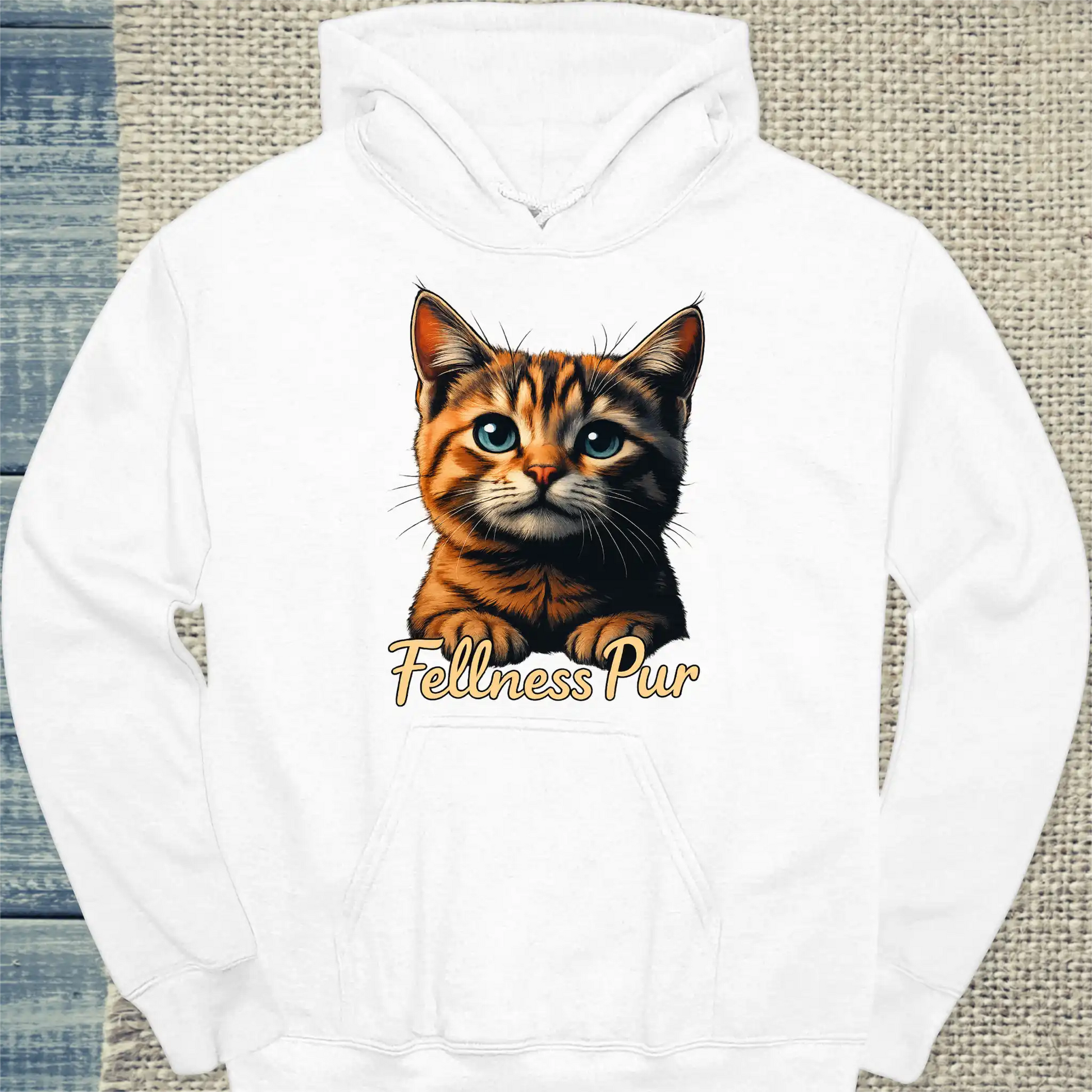 Hoodie - Fellness pur - Sweety - Unisex - Katze Weiß