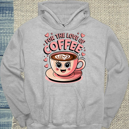 Hoodie - For the love of coffee - Unisex - Kaffee Grau