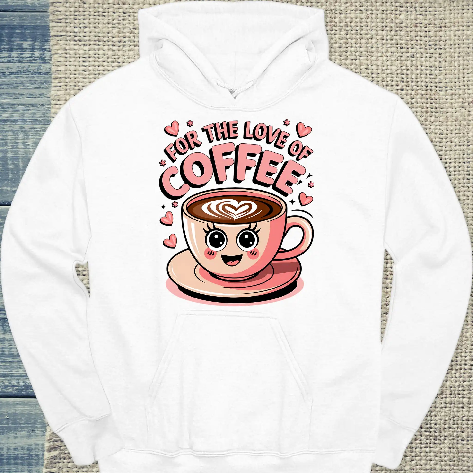 Hoodie - For the love of coffee - Unisex - Kaffee Weiß