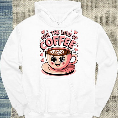 Hoodie - For the love of coffee - Unisex - Kaffee Weiß