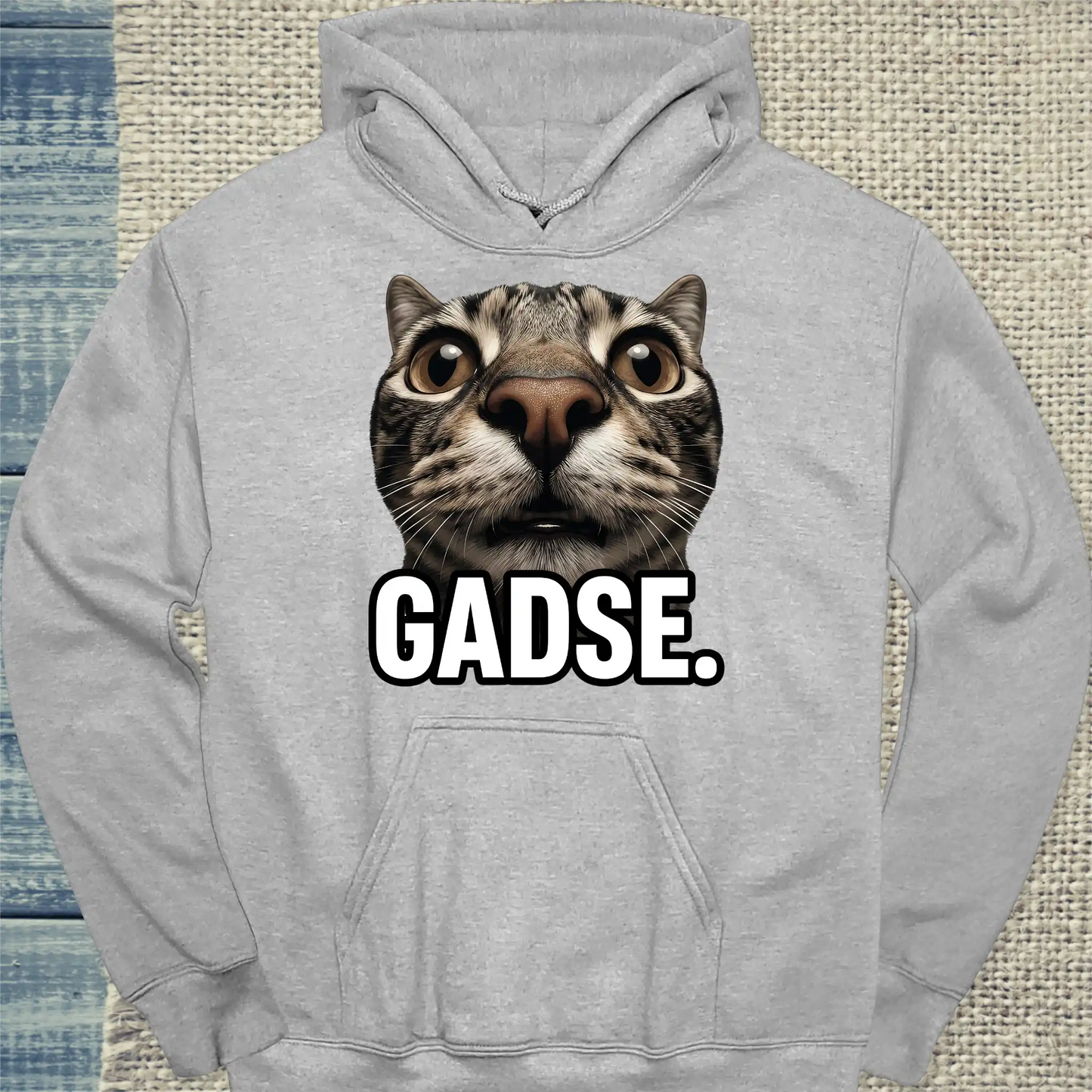 Hoodie - GADSE - Unisex - Katze Grau