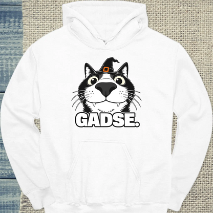 Hoodie - Gadse Halloween - Unisex - Katze, Halloween Weiß