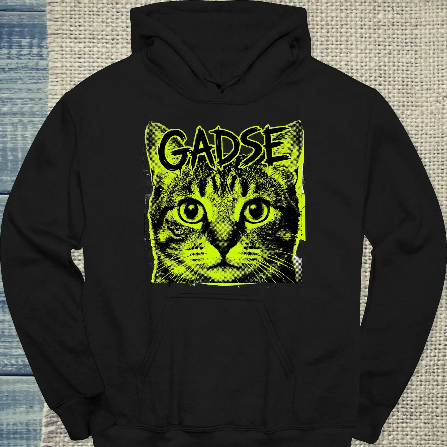 Hoodie - GADSE - Streetwear - Unisex - Katze Schwarz