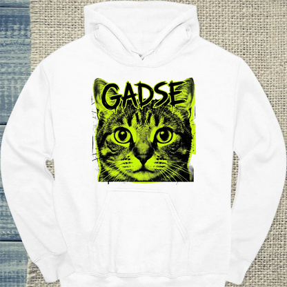 Hoodie - GADSE - Streetwear - Unisex - Katze Weiß