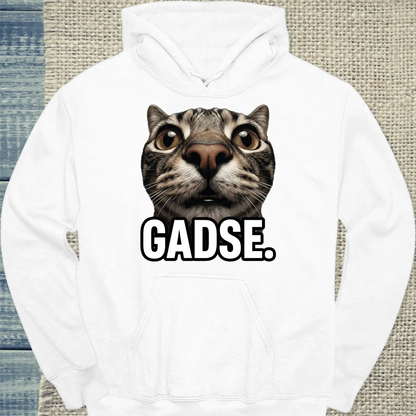 Hoodie - GADSE - Unisex - Katze Weiß