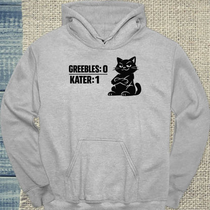 Hoodie - Greebles: 0 - Kater: 1 - Unisex - Katze Grau