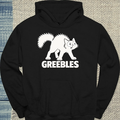 Hoodie - Greebles - Unisex - Katze Schwarz