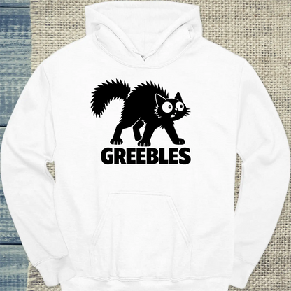 Hoodie - Greebles - Unisex - Katze Weiß
