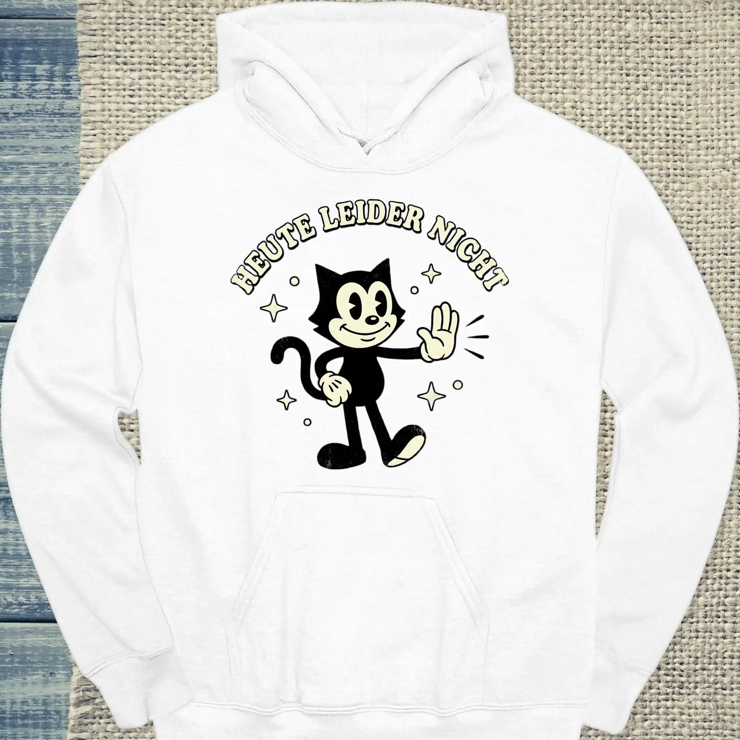 Hoodie - Heute leider nicht - Unisex - Katze Weiß