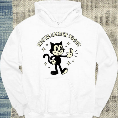 Hoodie - Heute leider nicht - Unisex - Katze Weiß