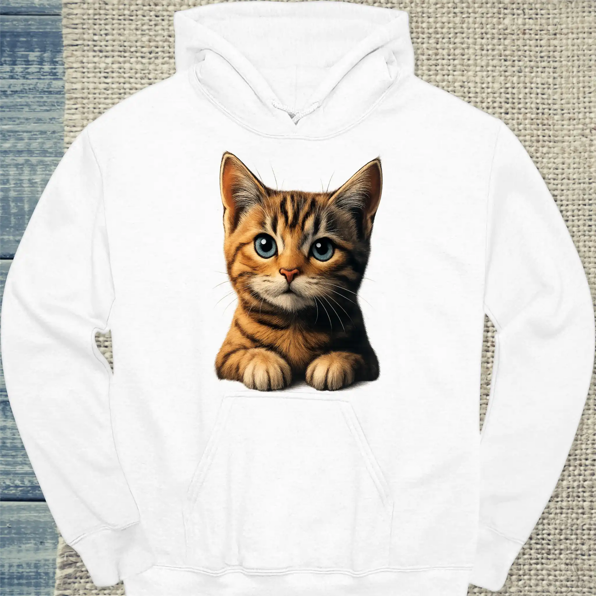 Hoodie - Ich bin so süß - Unisex - Katze Weiß