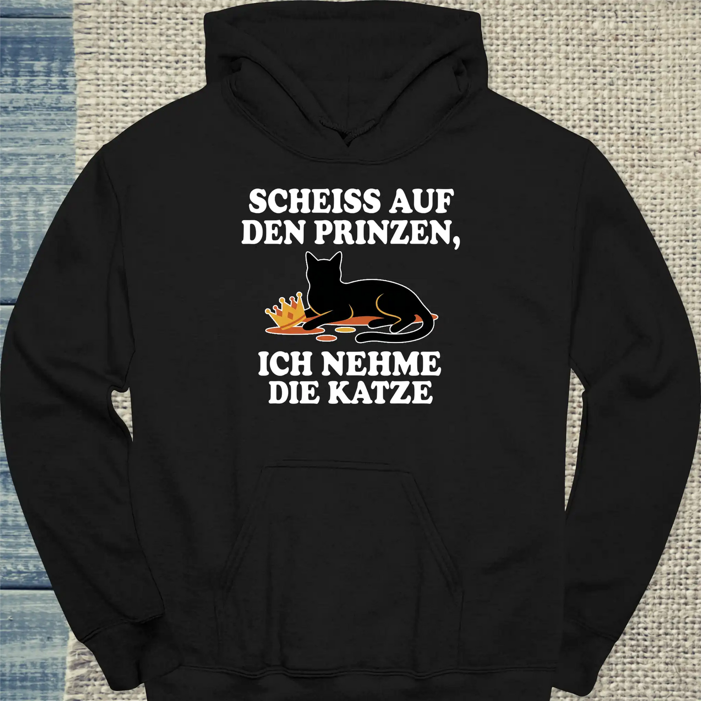 Hoodie - Ich nehme die Katze - Unisex - Katze Schwarz