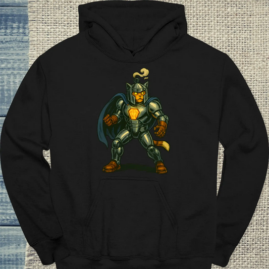 Hoodie - Iron Purr - Superpfoten - Unisex - Superpfoten Schwarz