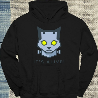 Hoodie - Its Alive! - Unisex - Katze Schwarz
