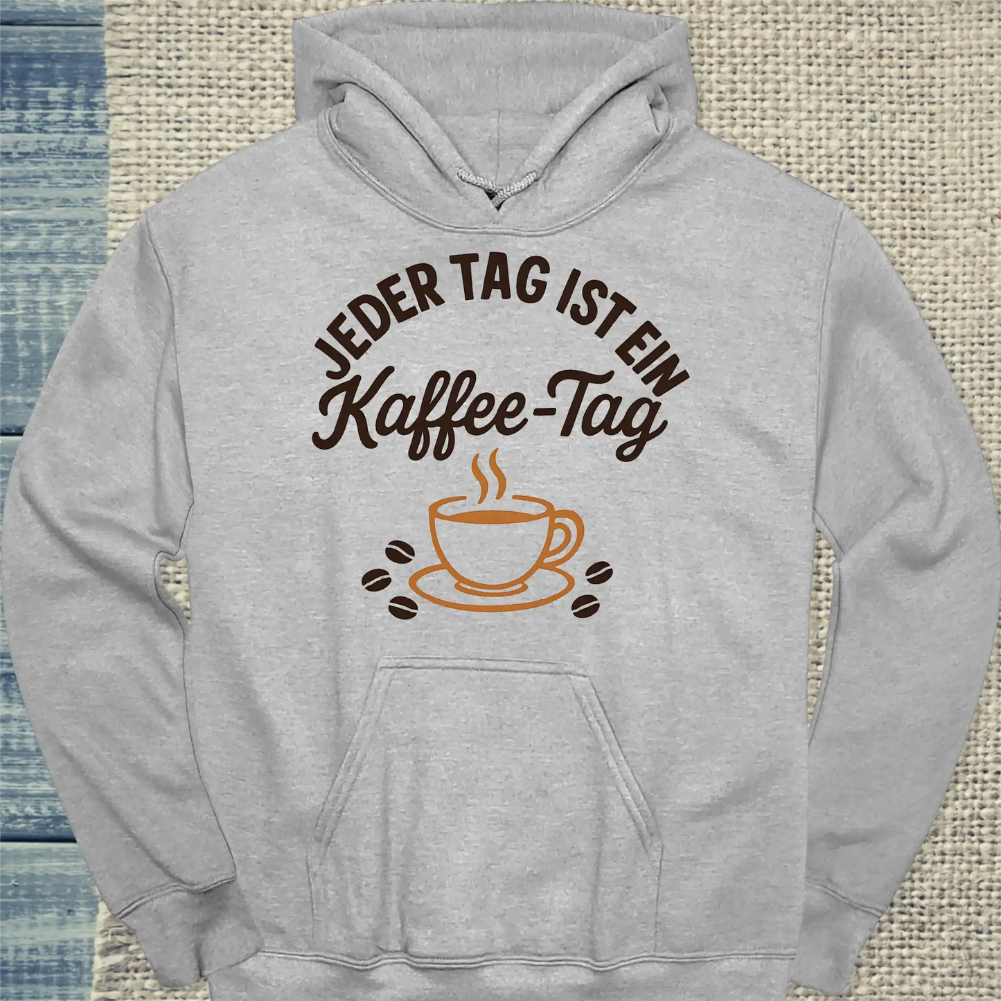 Hoodie - Jeder Tag ist ein Kaffee-Tag - Unisex - Kaffee Grau