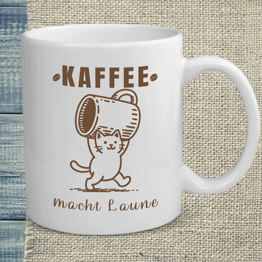 Hoodie - Kaffee macht Laune - Unisex - Katze & Kaffee
