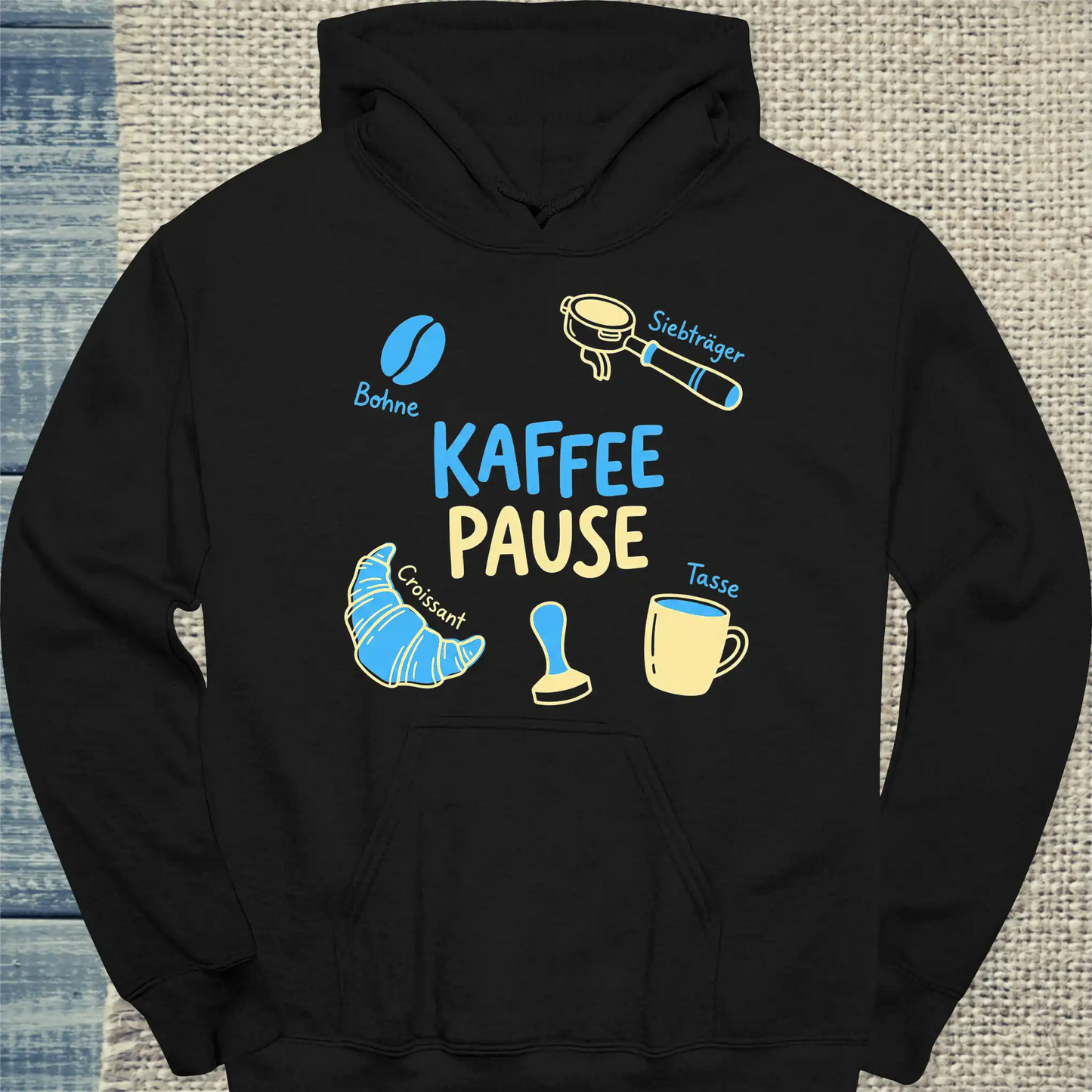 Hoodie - Kaffee Pause - Unisex - Kaffee Schwarz