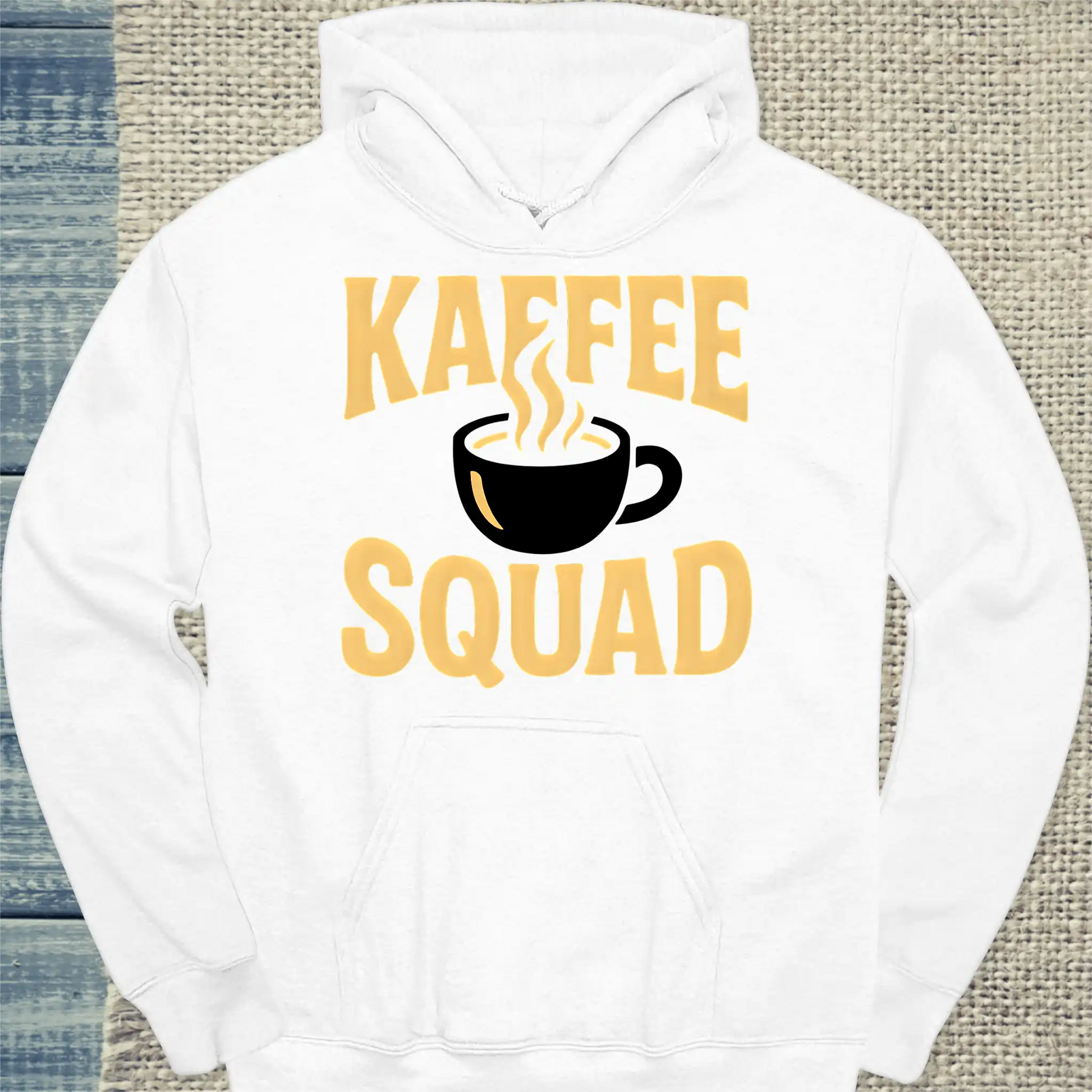 Hoodie - Kaffee Squad - Tasse - Unisex - Kaffee Weiß