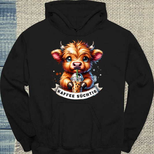 Hoodie - Kaffee süchtig - Unisex - Kaffee Schwarz