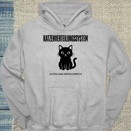 Hoodie - Katzenverteilungssystem - Unisex - Katze Grau