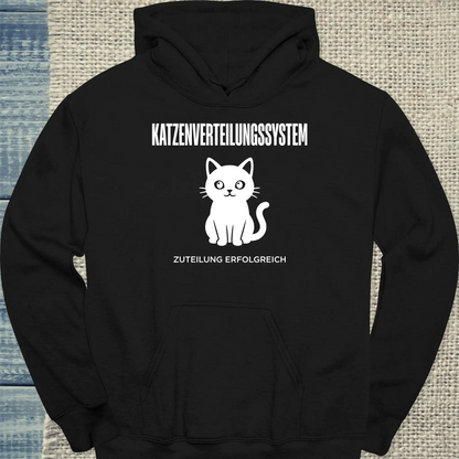Hoodie - Katzenverteilungssystem - Unisex - Katze Schwarz