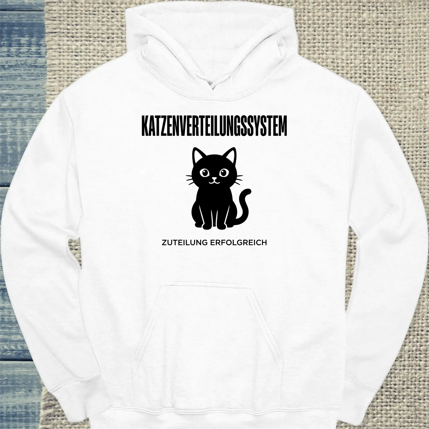 Hoodie - Katzenverteilungssystem - Unisex - Katze Weiß
