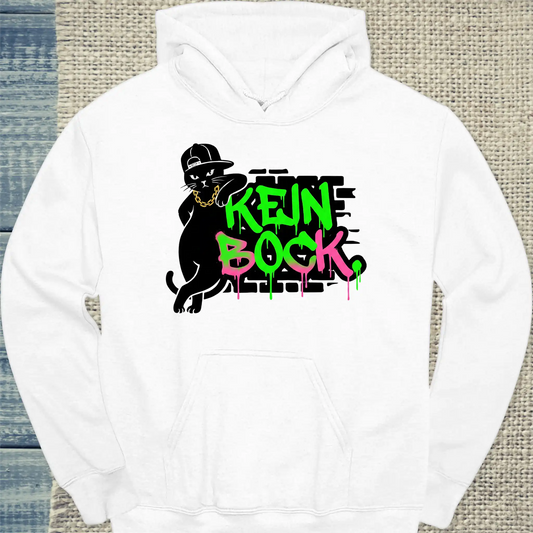 Hoodie - Kein Bock - Unisex - Katze Weiß