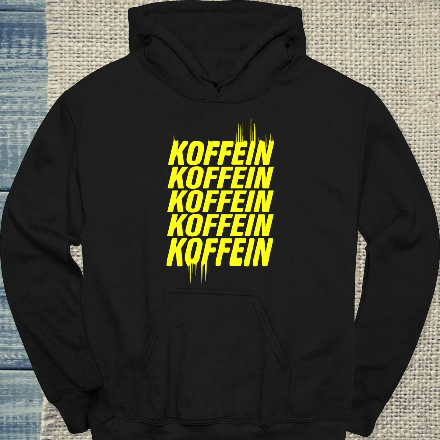 Hoodie - Koffeein - Unisex - Kaffee Schwarz