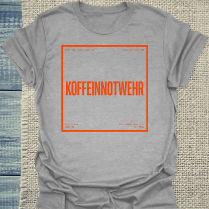 Hoodie - Koffeinnotwehr - Unisex - Kaffee Grau