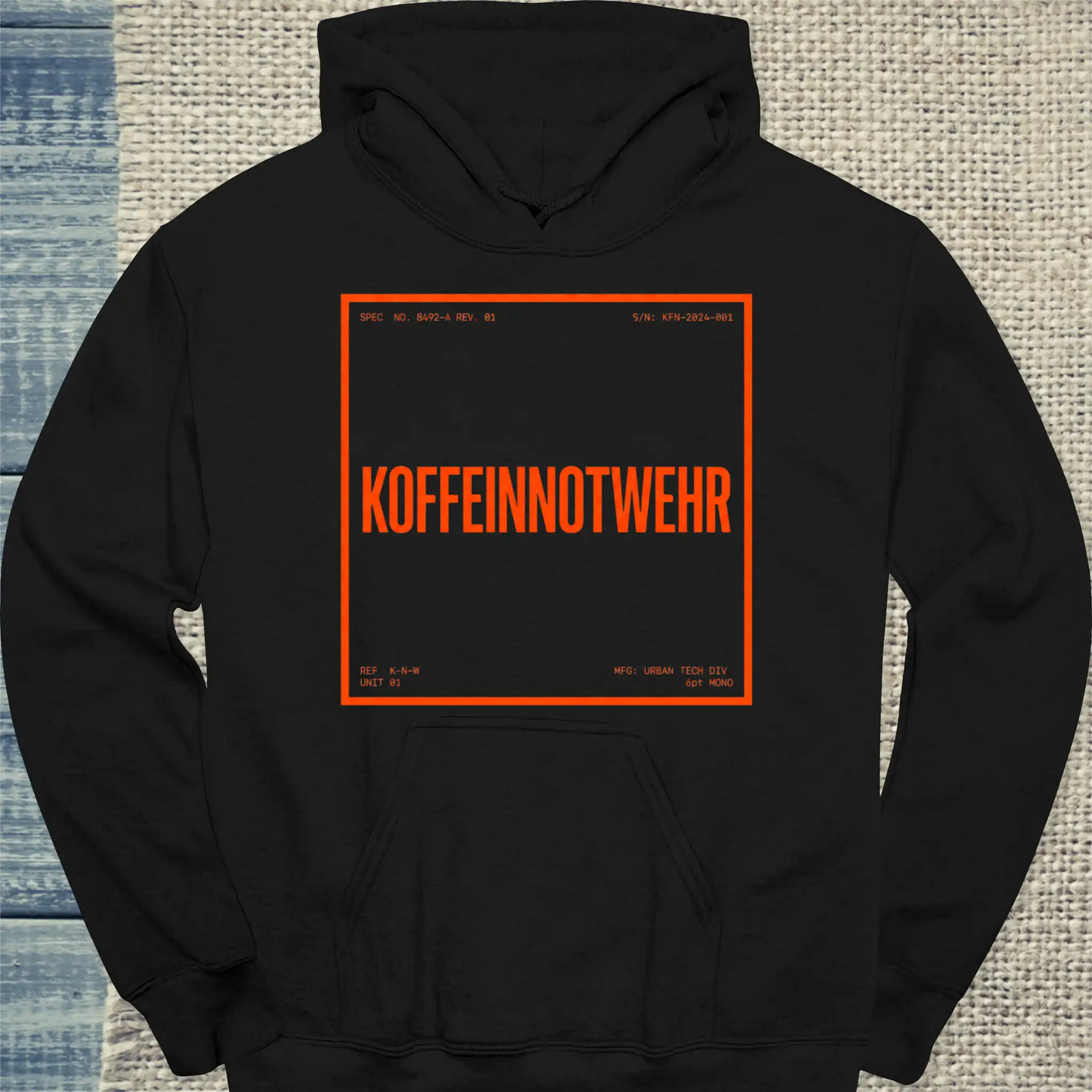 Hoodie - Koffeinnotwehr - Unisex - Kaffee Schwarz