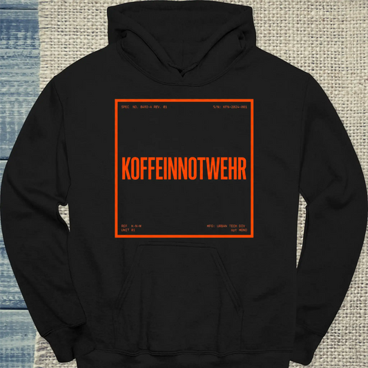 Hoodie - Koffeinnotwehr - Unisex - Kaffee Schwarz