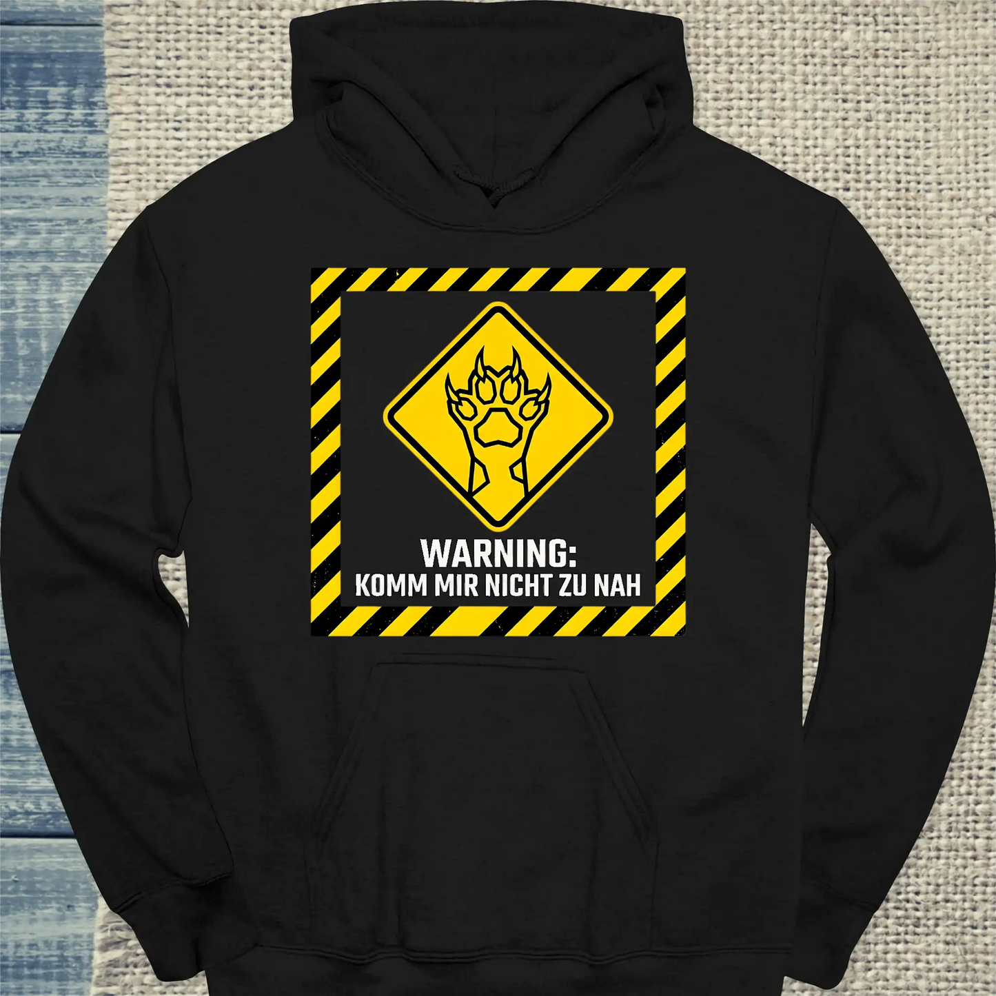 Hoodie - Komm mir nicht zu nah - Unisex - Katze Schwarz