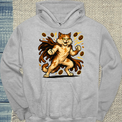 Hoodie - Latte Lightning - Superpfoten - Unisex - Superpfoten Grau